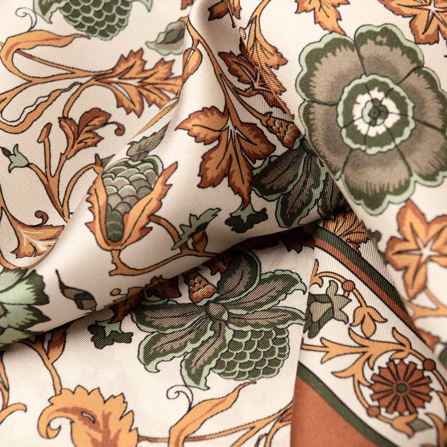 Carrara - Silk Neckerchief - Terracotta sold by Elizabetta product image thumbnail 3