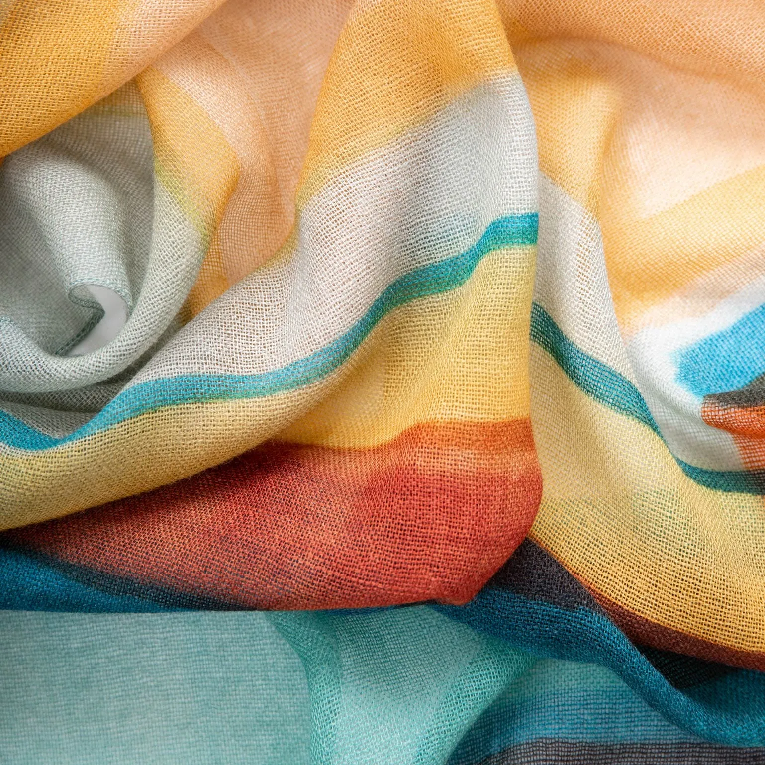 Madrid - Wool Scarf - Turquoise sold by Elizabetta product image thumbnail 4