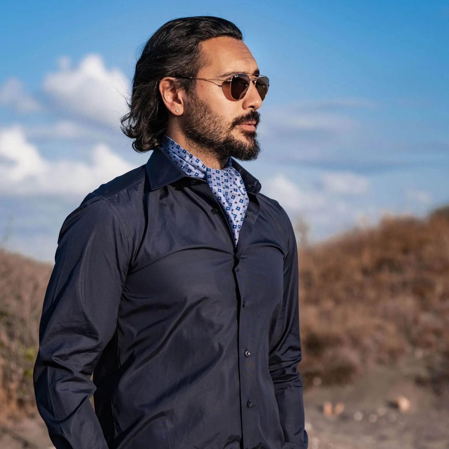 Montalcino - Silk Ascot Cravat Tie sold by Elizabetta product image thumbnail 2