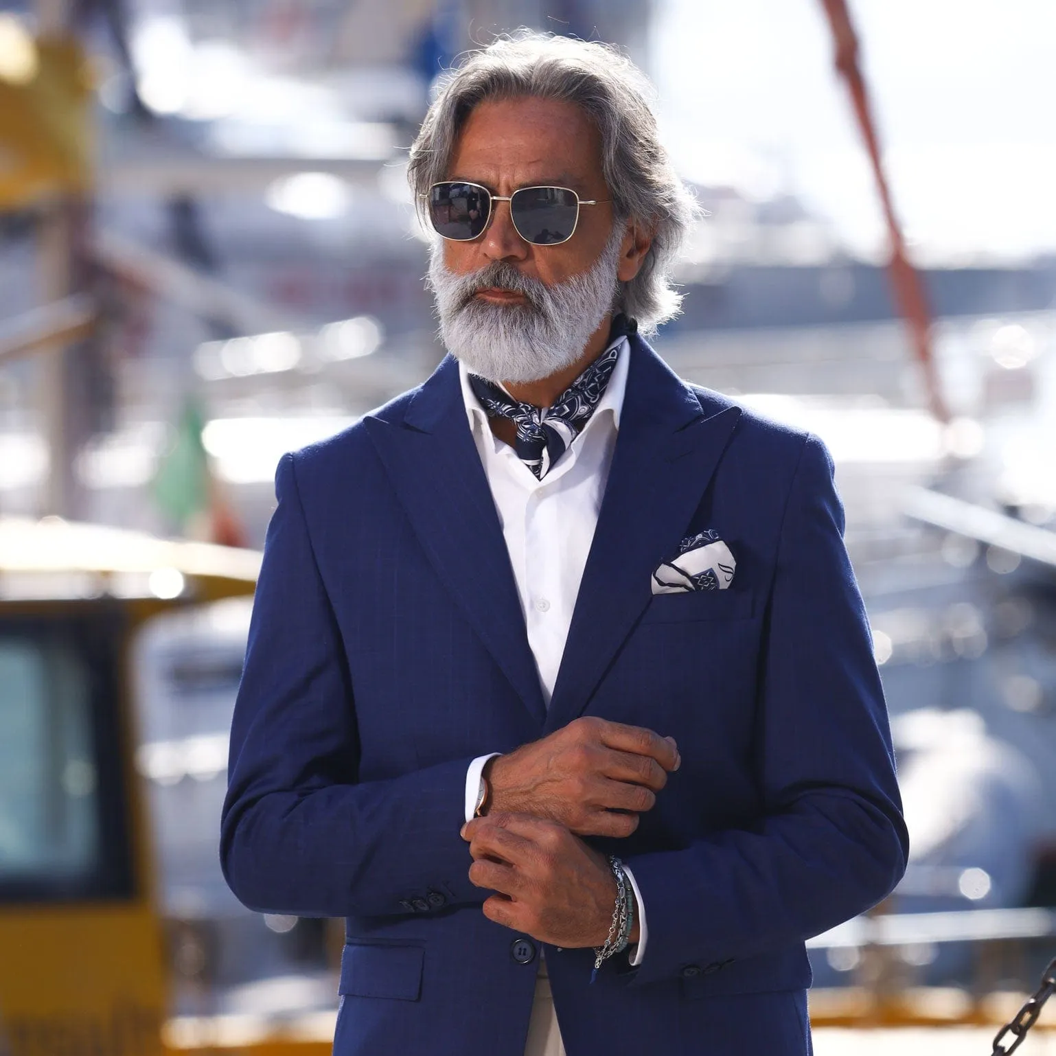 Montello - Silk Neckerchief - Navy sold by Elizabetta product image thumbnail 2