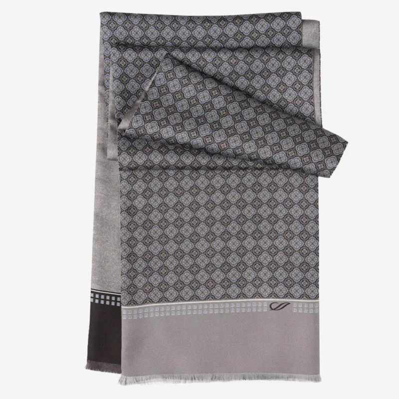 Palazzo - Reversible Silk Scarf - Charcoal sold by Elizabetta