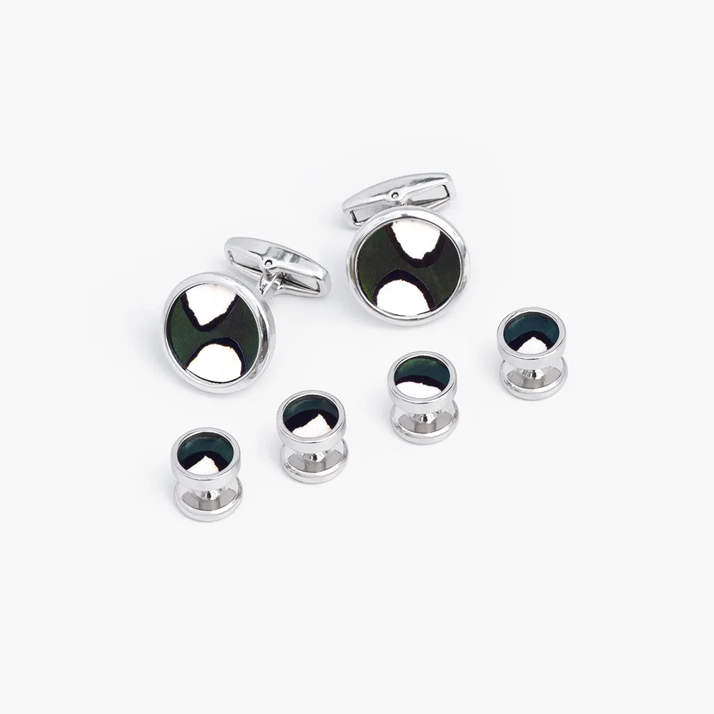 Kodiak Cufflink & Studs Set sold by Brackish