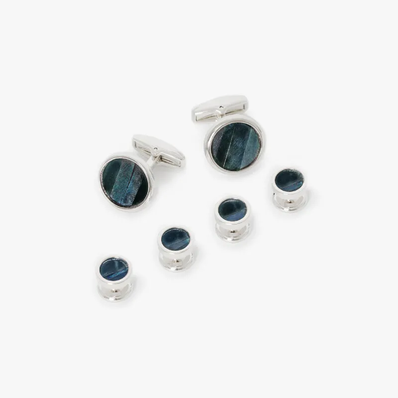Sapelo Cufflink & Studs Set sold by Brackish