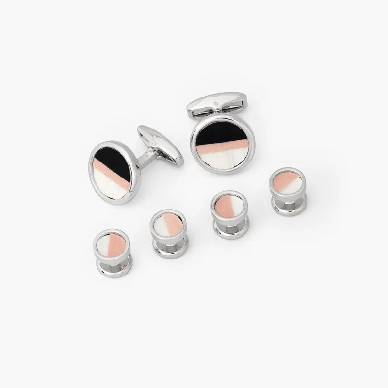Crooked Island Cufflinks & Stud Set sold by Brackish