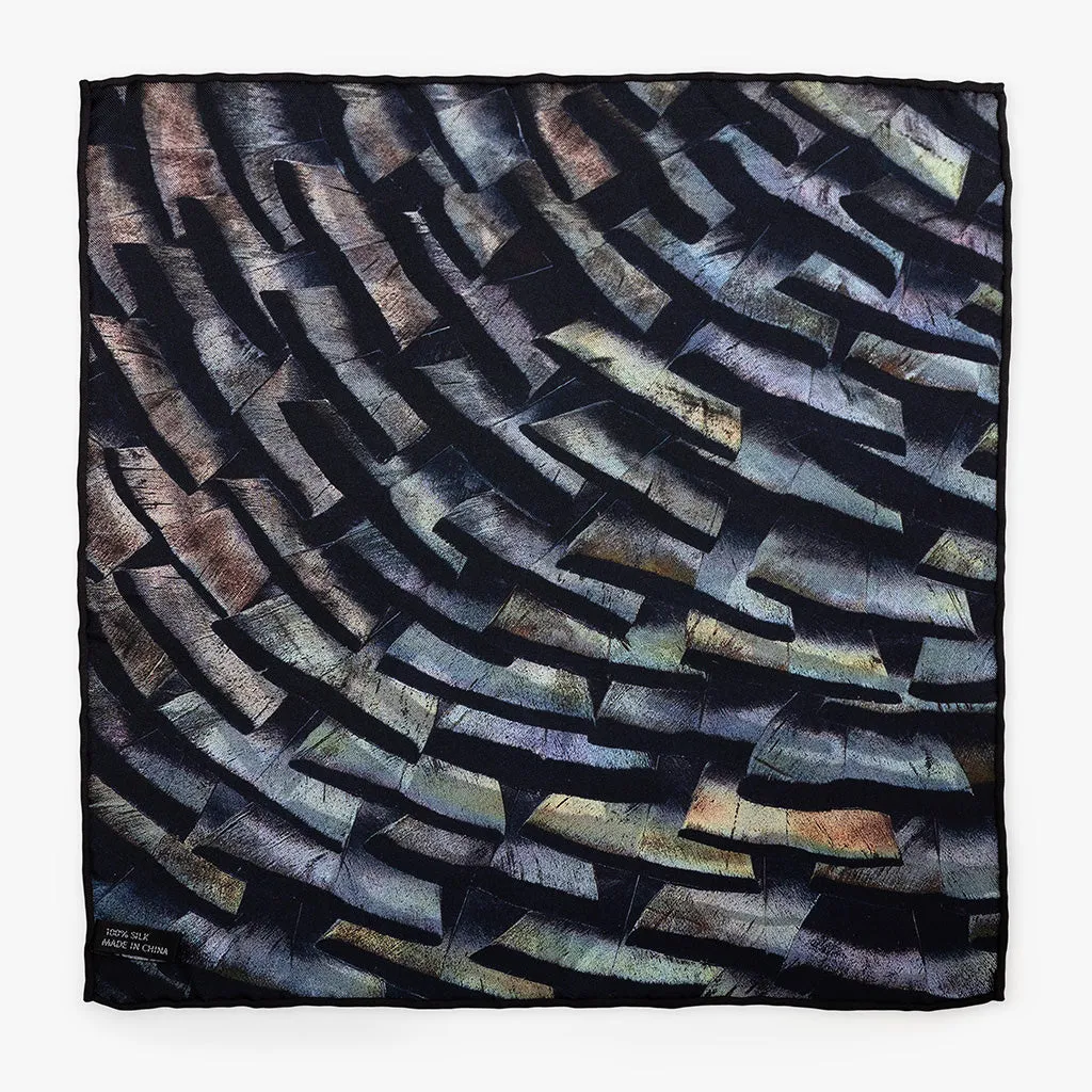 Hermitage Silk Pocket Square sold by Brackish product image thumbnail 5
