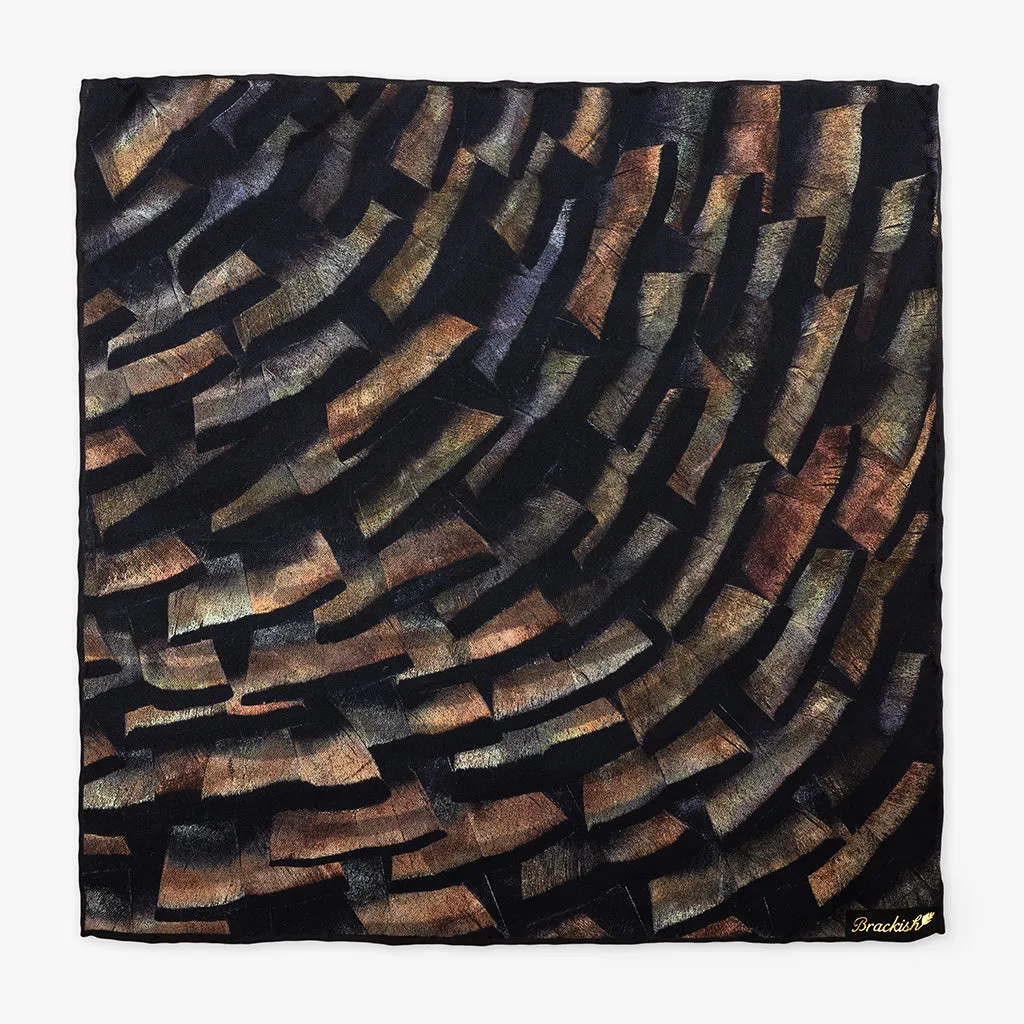 Hermitage Silk Pocket Square sold by Brackish product image thumbnail 4