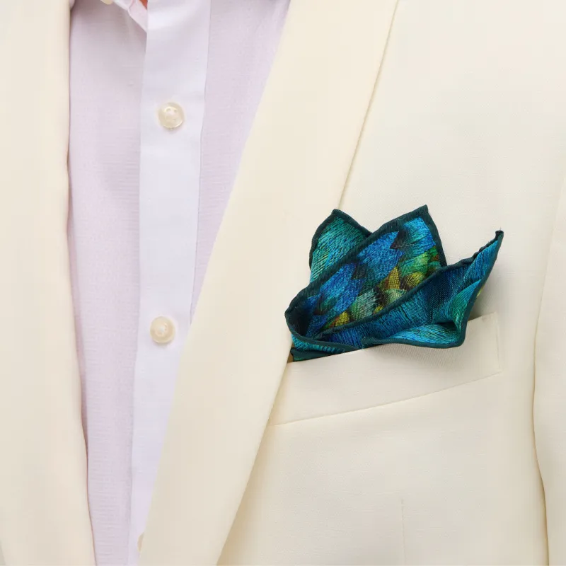 Chippingham Silk Pocket Square made by Brackish