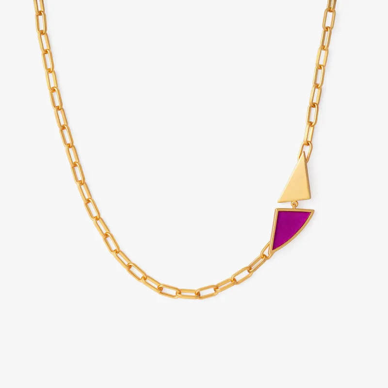Eliana Triangle Necklace sold by Brackish