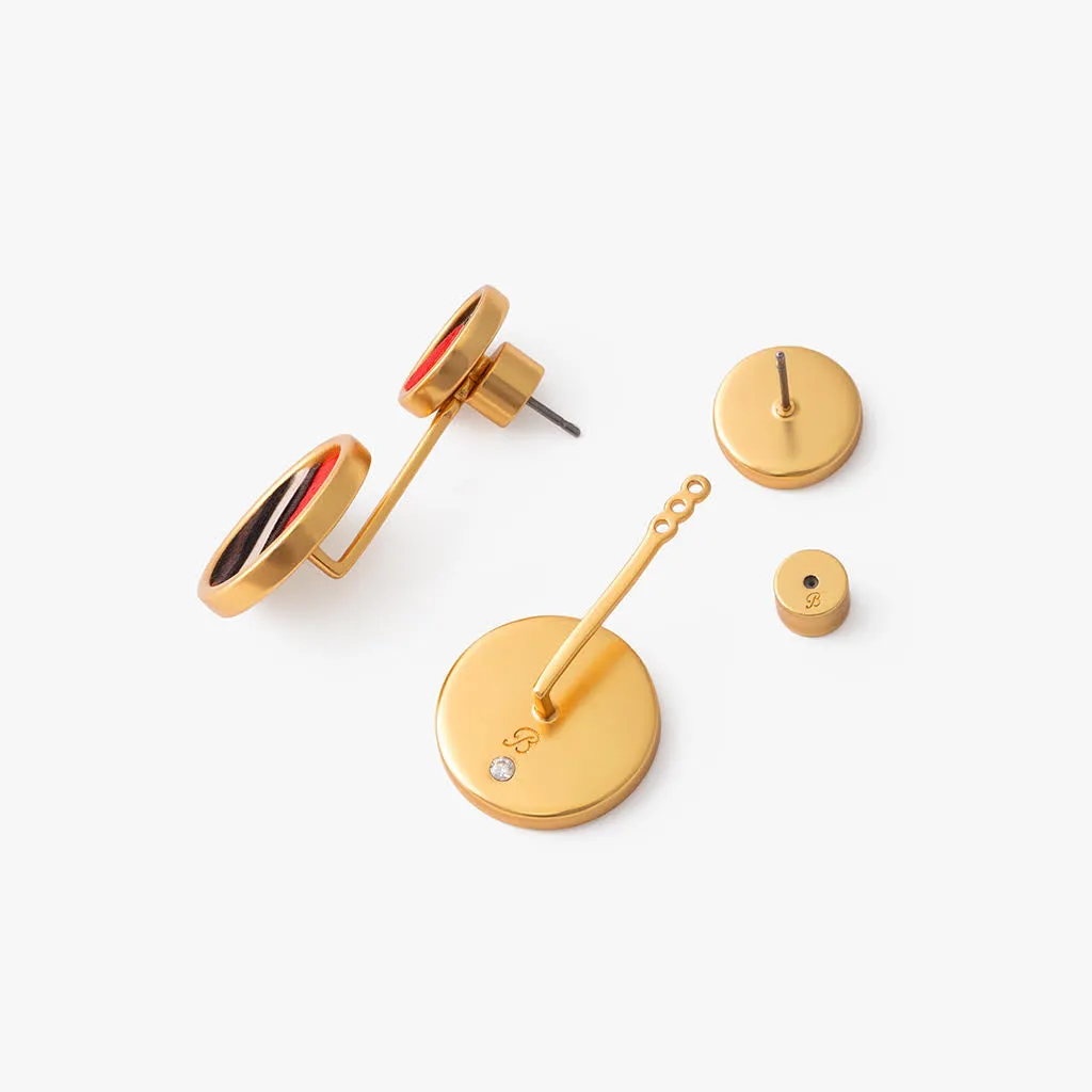 Hazel Bezel Jacket Earring sold by Brackish product image thumbnail 3