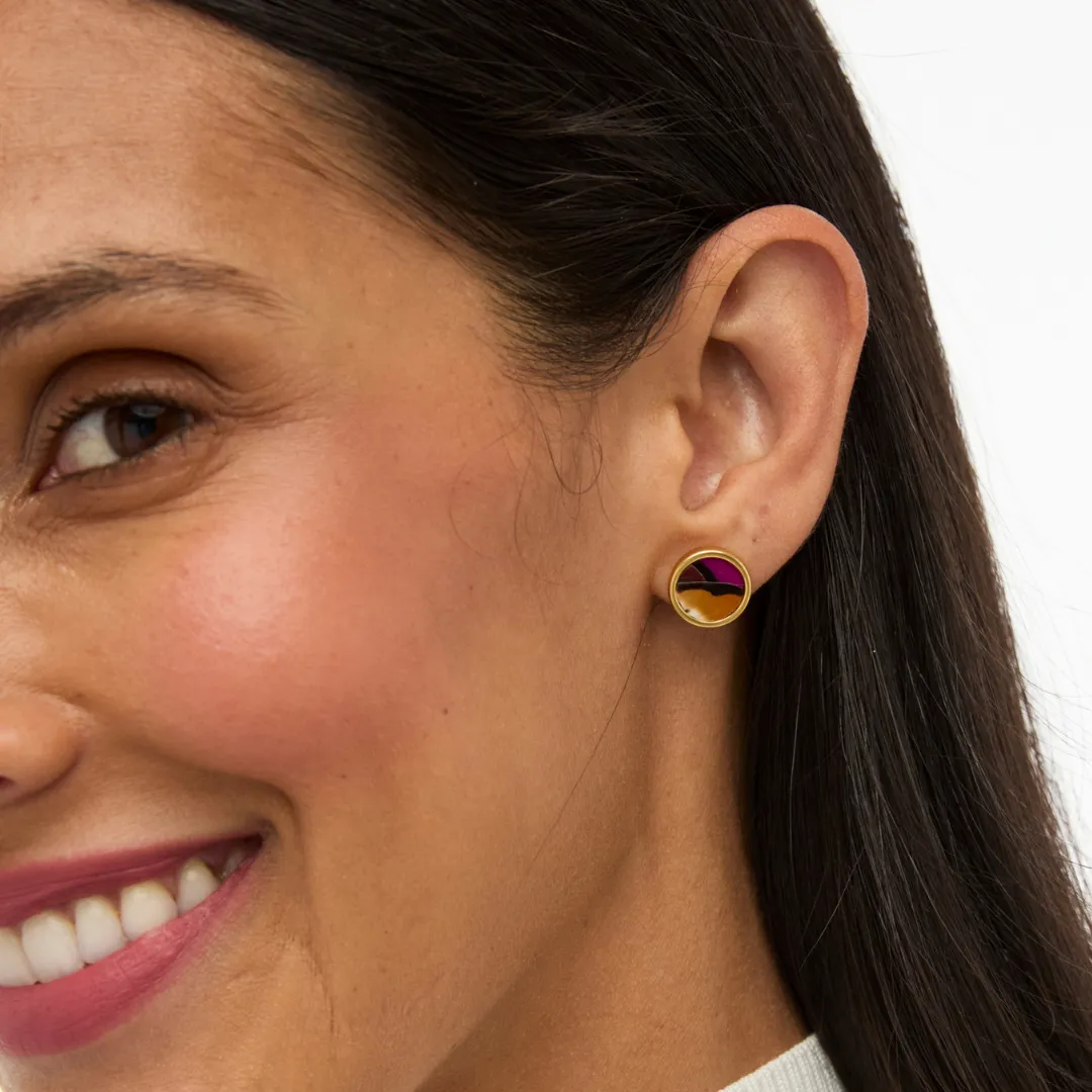 Sophia Bezel Jacket Earring sold by Brackish product image thumbnail 4