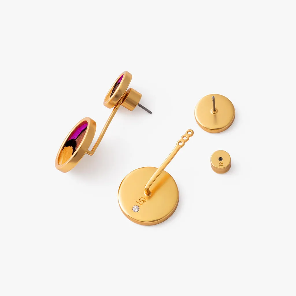 Sophia Bezel Jacket Earring sold by Brackish product image thumbnail 3