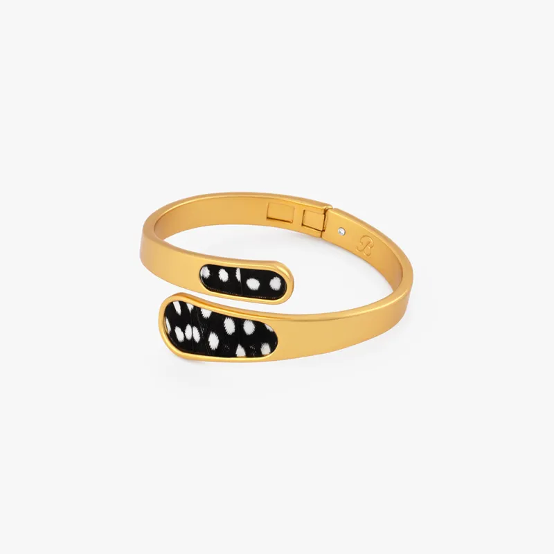 Victoria Bezel Hinge Cuff made by Brackish