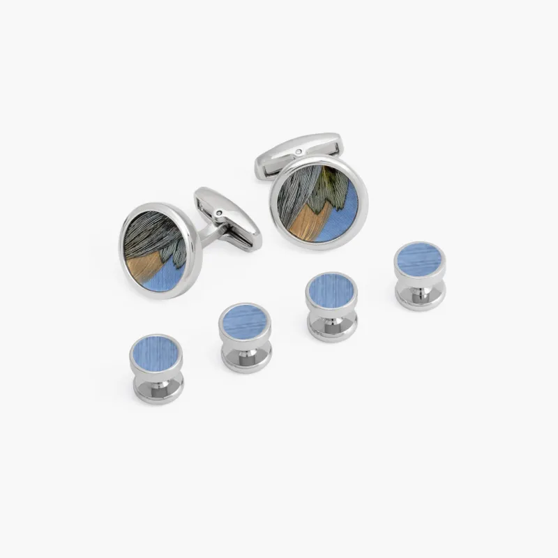 Guana Cufflink & Studs Set made by Brackish