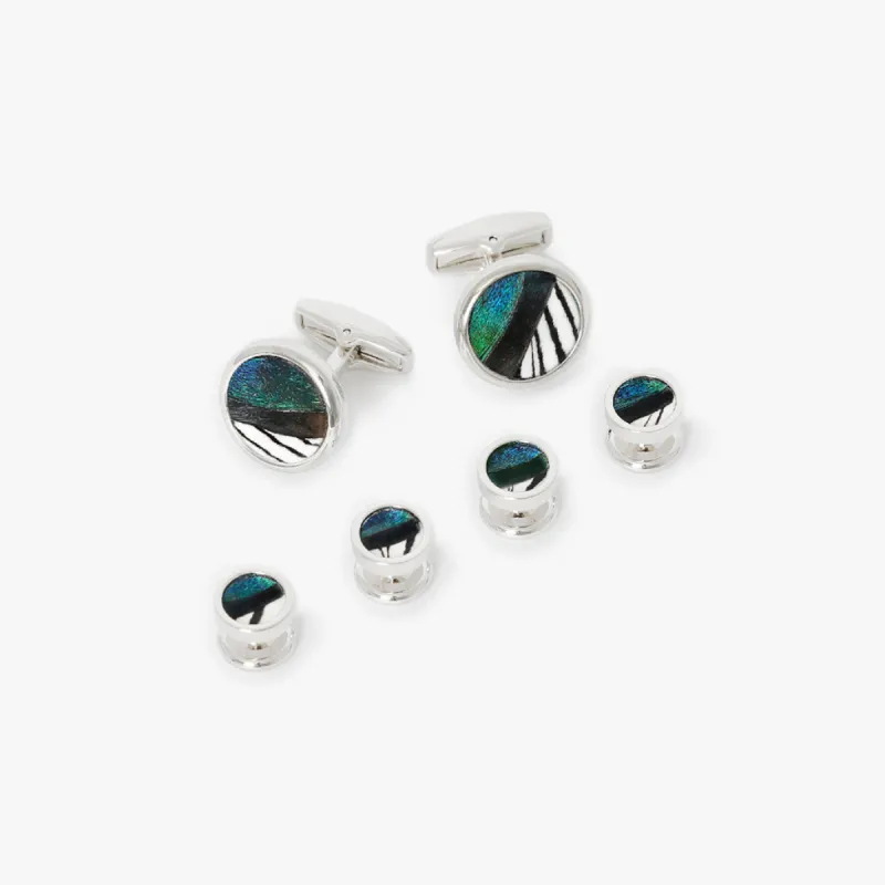 Blackbeard Cufflink & Studs Set sold by Brackish