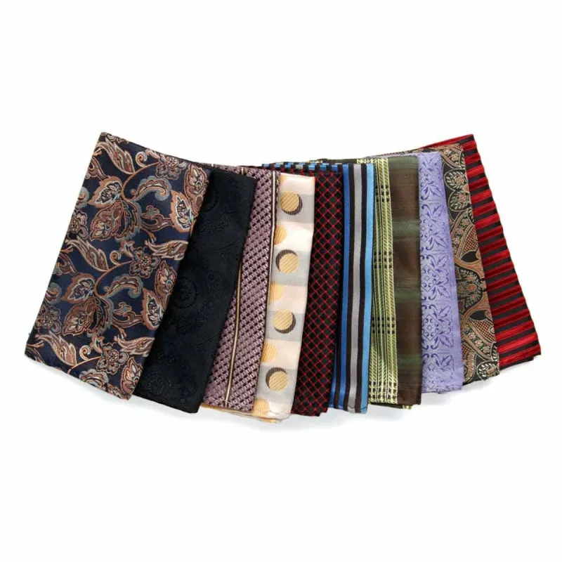 Assorted Pocket Squares, 10-Pack sold by TieMart