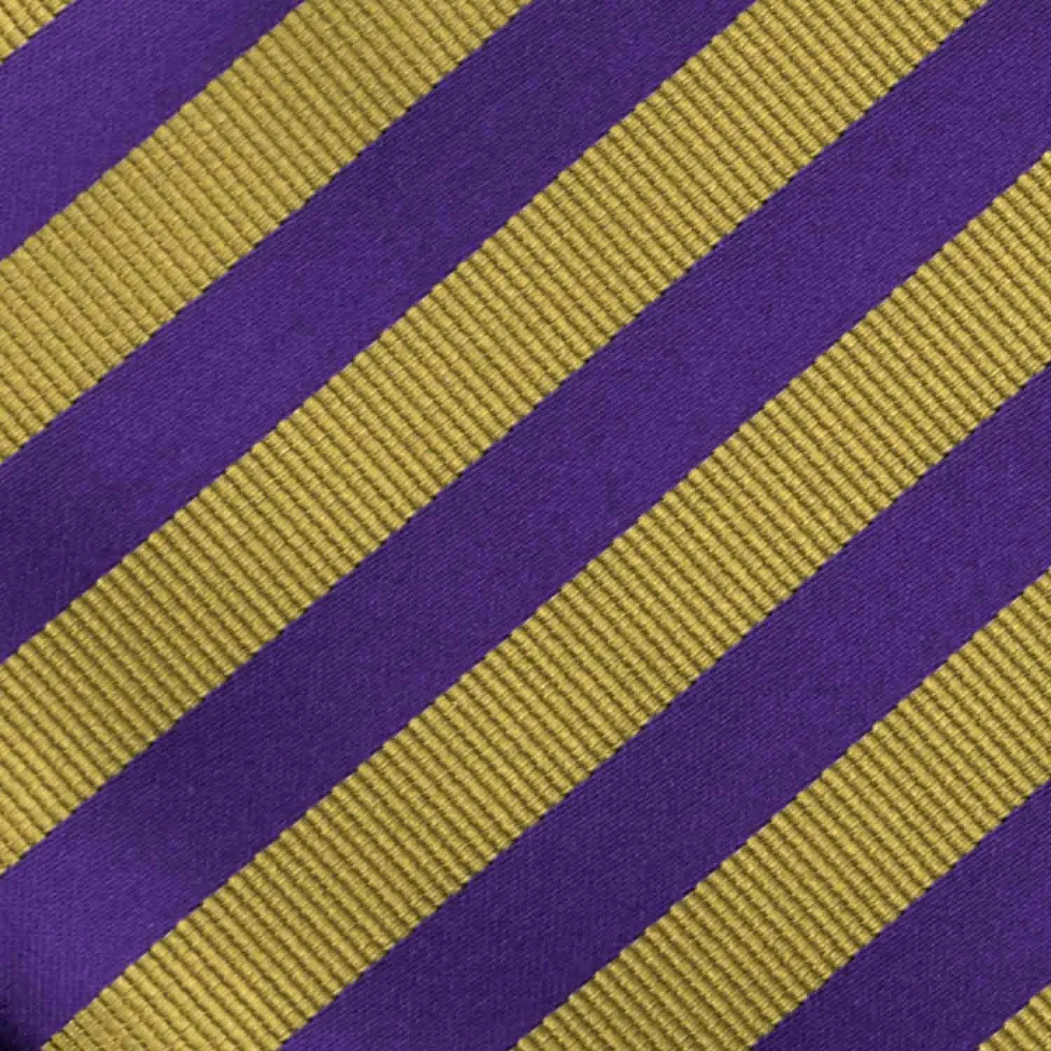 Dark Purple and Gold Formal Striped Tie sold by TieMart product image thumbnail 5