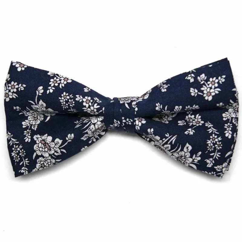 Salinas Floral Cotton Bow Tie sold by TieMart