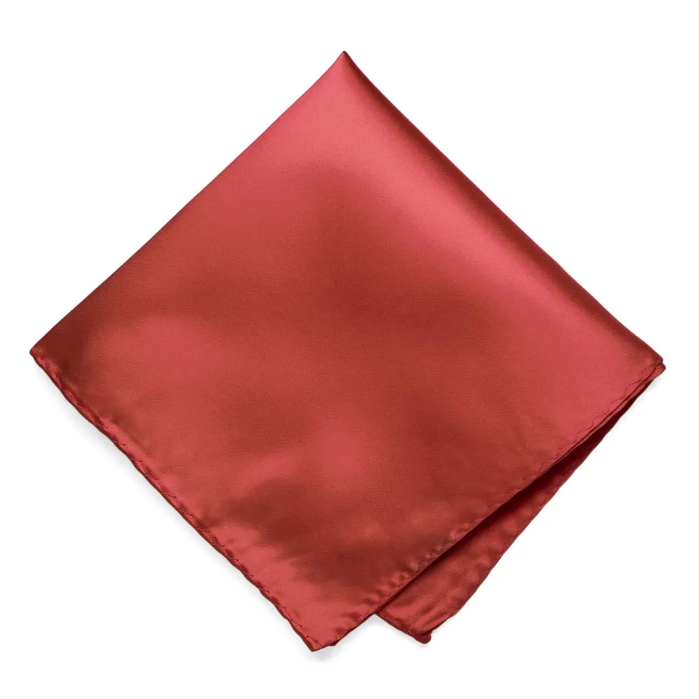 Persimmon Premium Pocket Square sold by TieMart