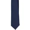 Navy Blue Premium Skinny Necktie, 2" Width sold by TieMart
