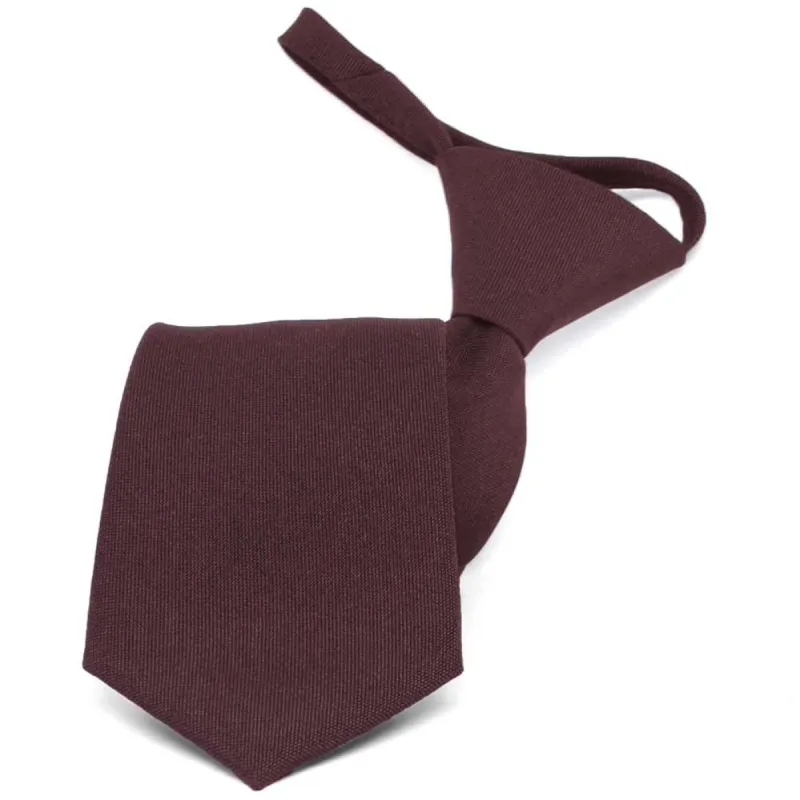 Maroon Zipper Uniform Tie sold by TieMart