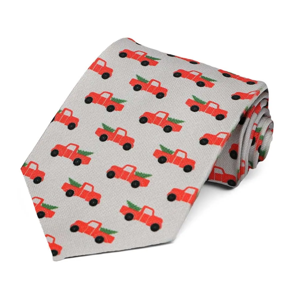 Christmas Pickup Truck Extra Long Necktie sold by TieMart