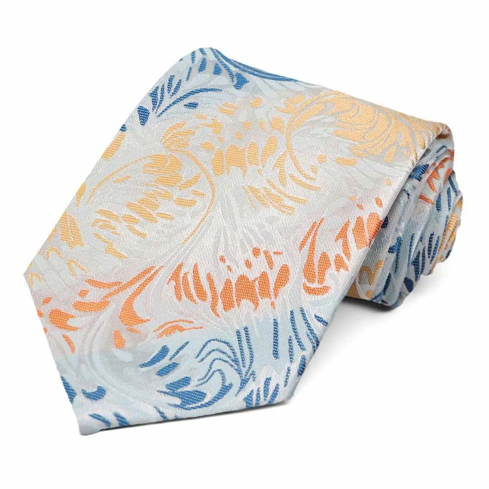 Robin Egg Blue Smithville Pattern Necktie sold by TieMart