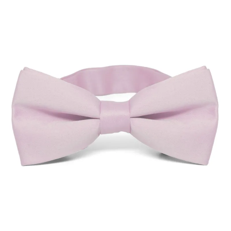 Pink Lavender Band Collar Bow Tie sold by TieMart