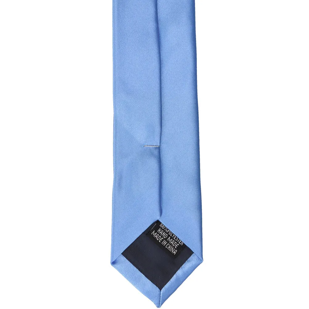 Cornflower Premium Skinny Necktie, 2" Width sold by TieMart product image thumbnail 4
