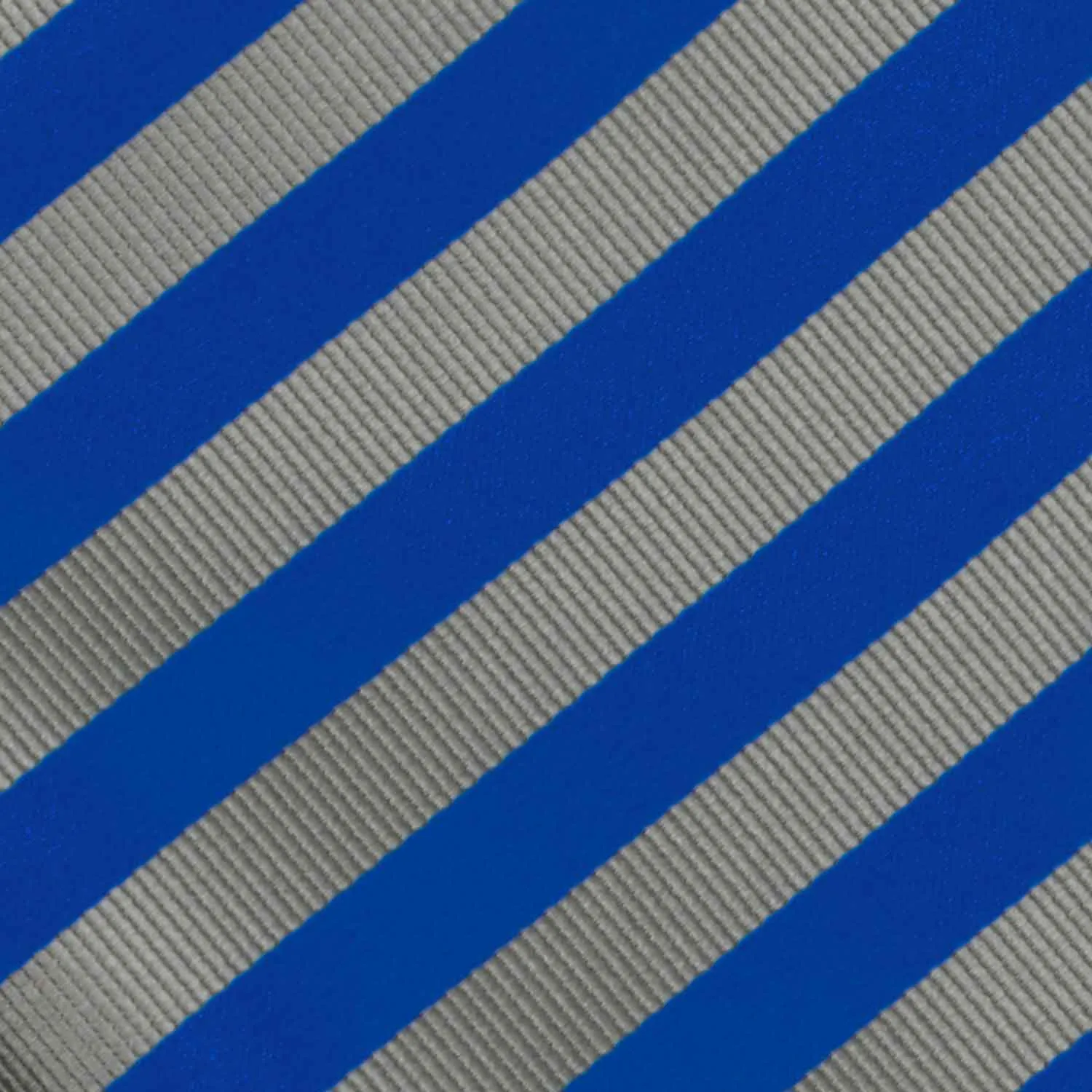 Blue and Gray Formal Striped Bow Tie sold by TieMart product image thumbnail 4