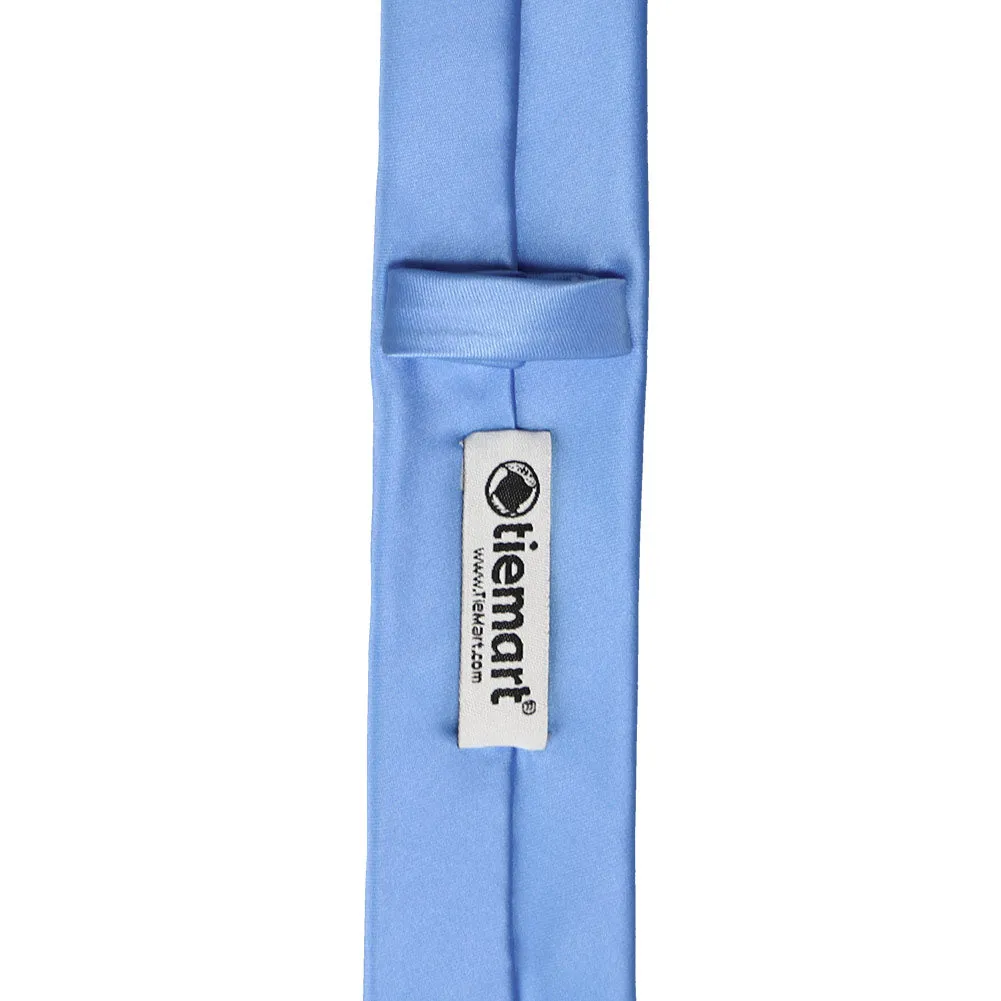 Cornflower Premium Skinny Necktie, 2" Width sold by TieMart product image thumbnail 3