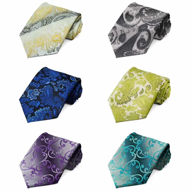 Paisley Neckties, 6-Pack sold by TieMart