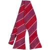 Dark Red Jeffrey Plaid Self-Tie Bow Tie sold by TieMart