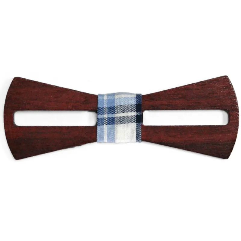 Skinny Wood Bow Tie sold by TieMart