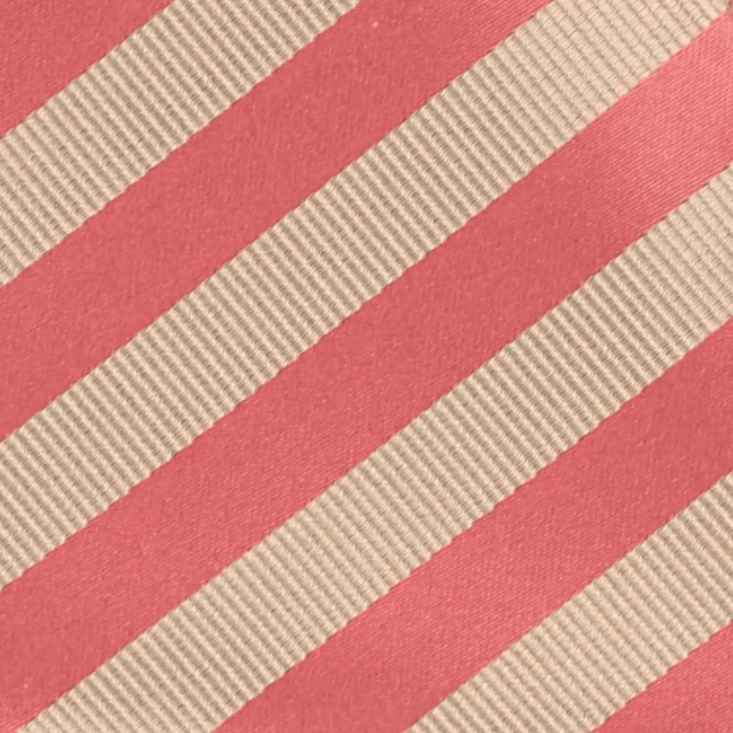 Palm Coast Coral and Beige Formal Striped Tie sold by TieMart product image thumbnail 5