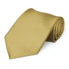Light Gold Premium Extra Long Solid Color Necktie sold by TieMart