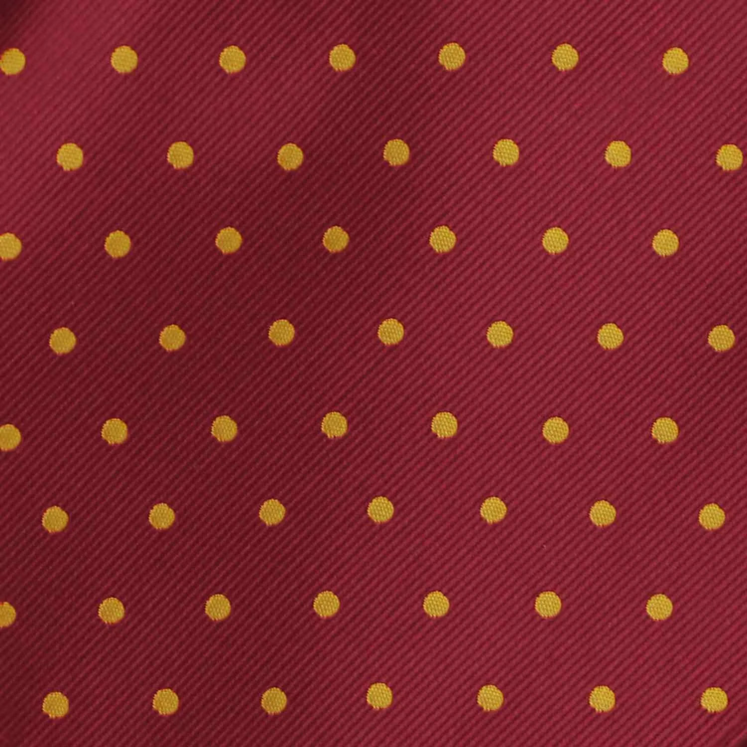 Maroon and Gold Polka Dot Pocket Square sold by TieMart product image thumbnail 4