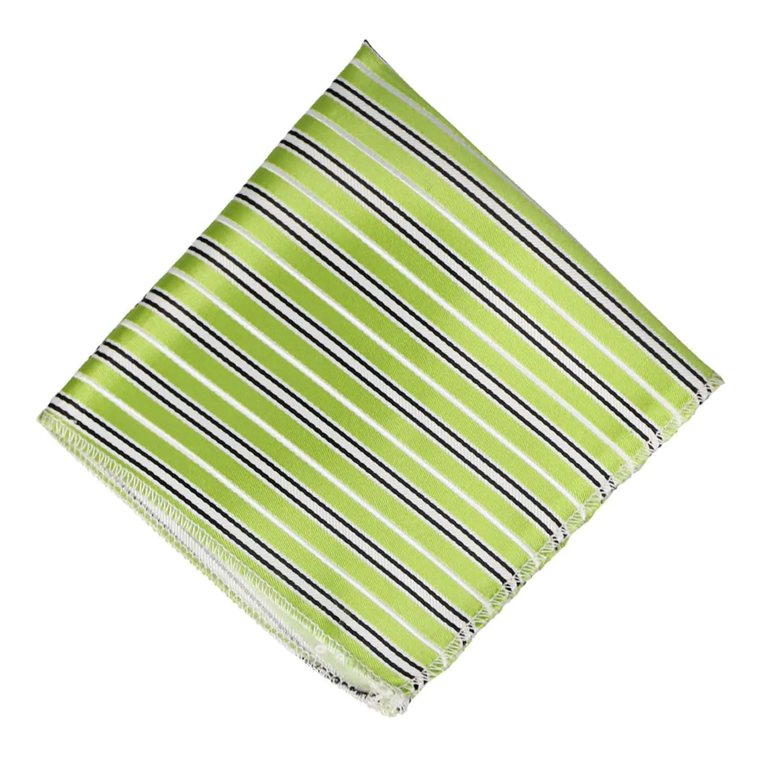 Lime Green Superior Striped Necktie sold by TieMart product image thumbnail 5