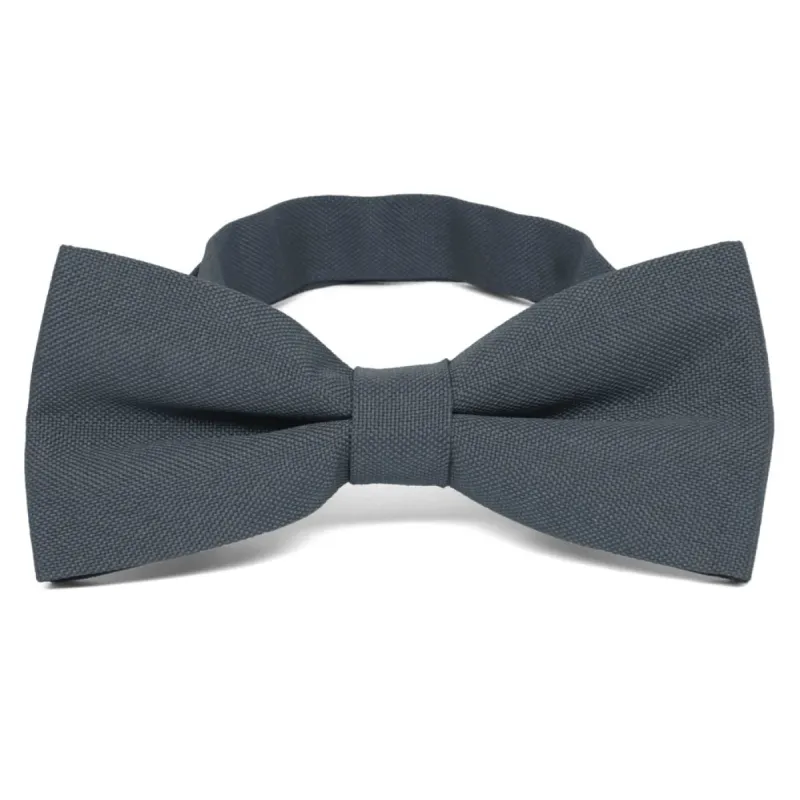 Gray Matte Finish Bow Tie sold by TieMart