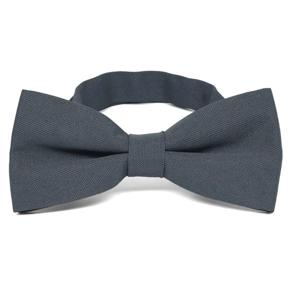 Gray Matte Finish Bow Tie sold by TieMart