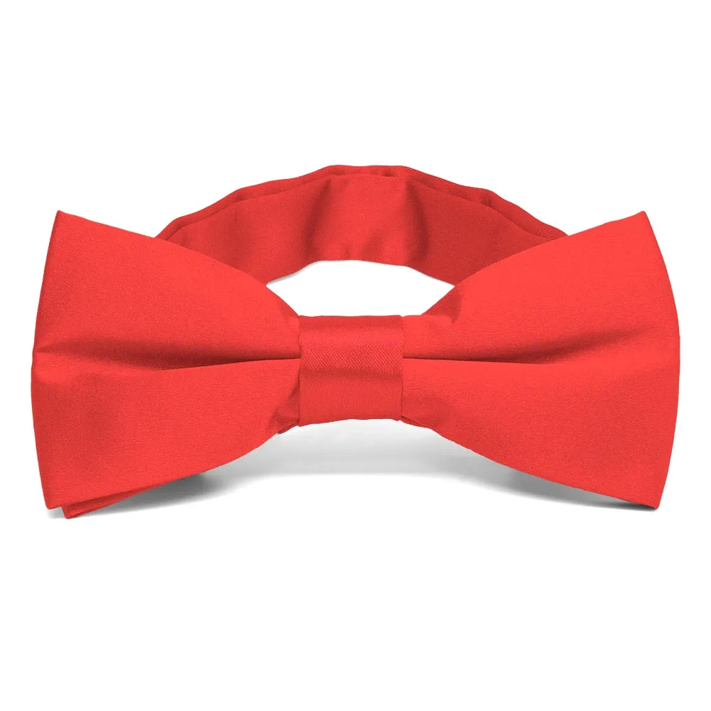 Poppy Red Band Collar Bow Tie sold by TieMart