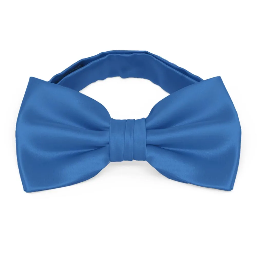 Blue Premium Bow Tie sold by TieMart