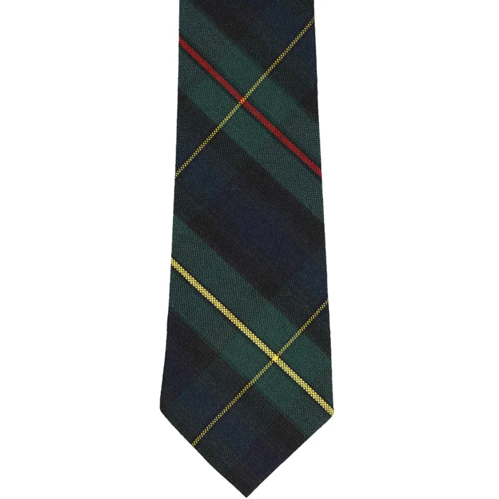 Hunter Green and Navy Blue Plaid Necktie, 3" Width sold by TieMart product image thumbnail 2