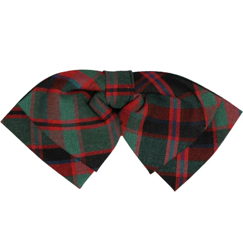 Red and Green Plaid Floppy Bow Tie sold by TieMart
