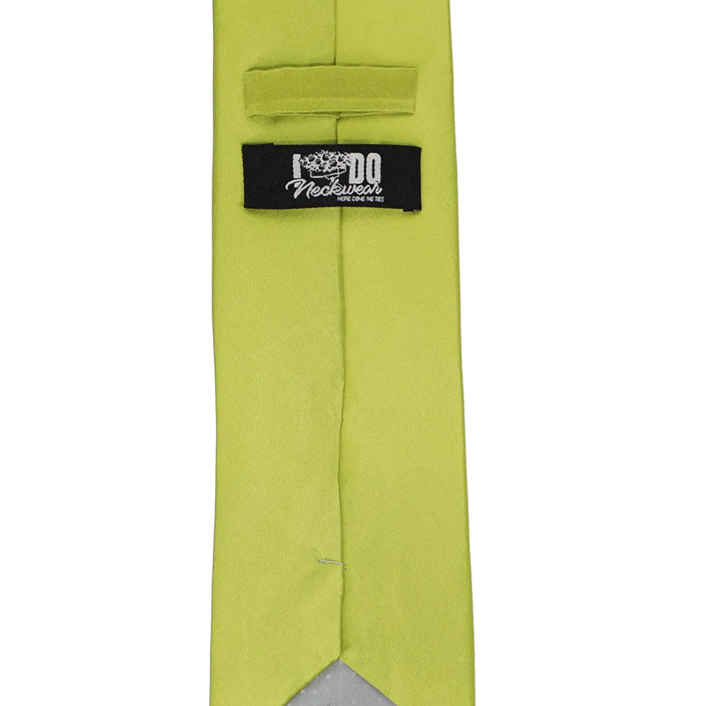 Chartreuse Silk Necktie sold by TieMart product image thumbnail 3