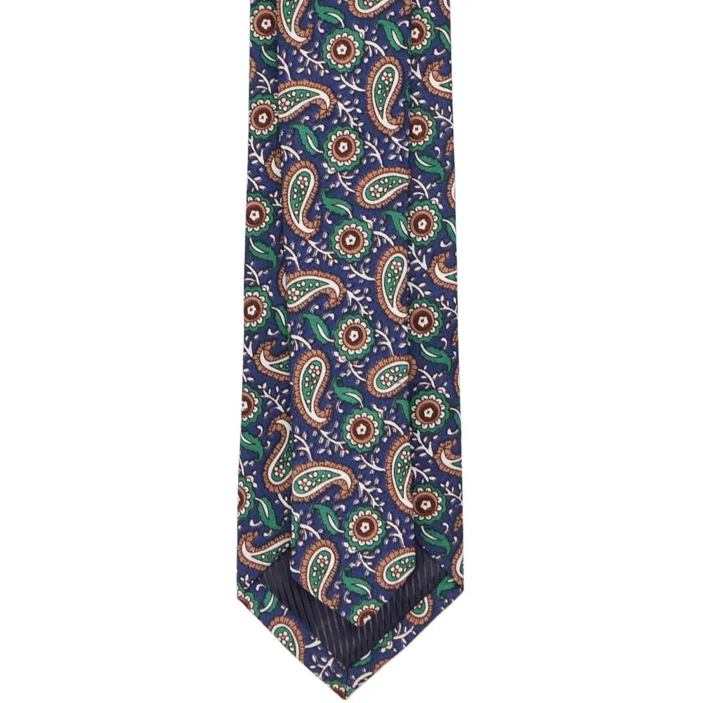 Milpitas Paisley Cotton Slim Tie, 2.5" Width sold by TieMart product image thumbnail 3
