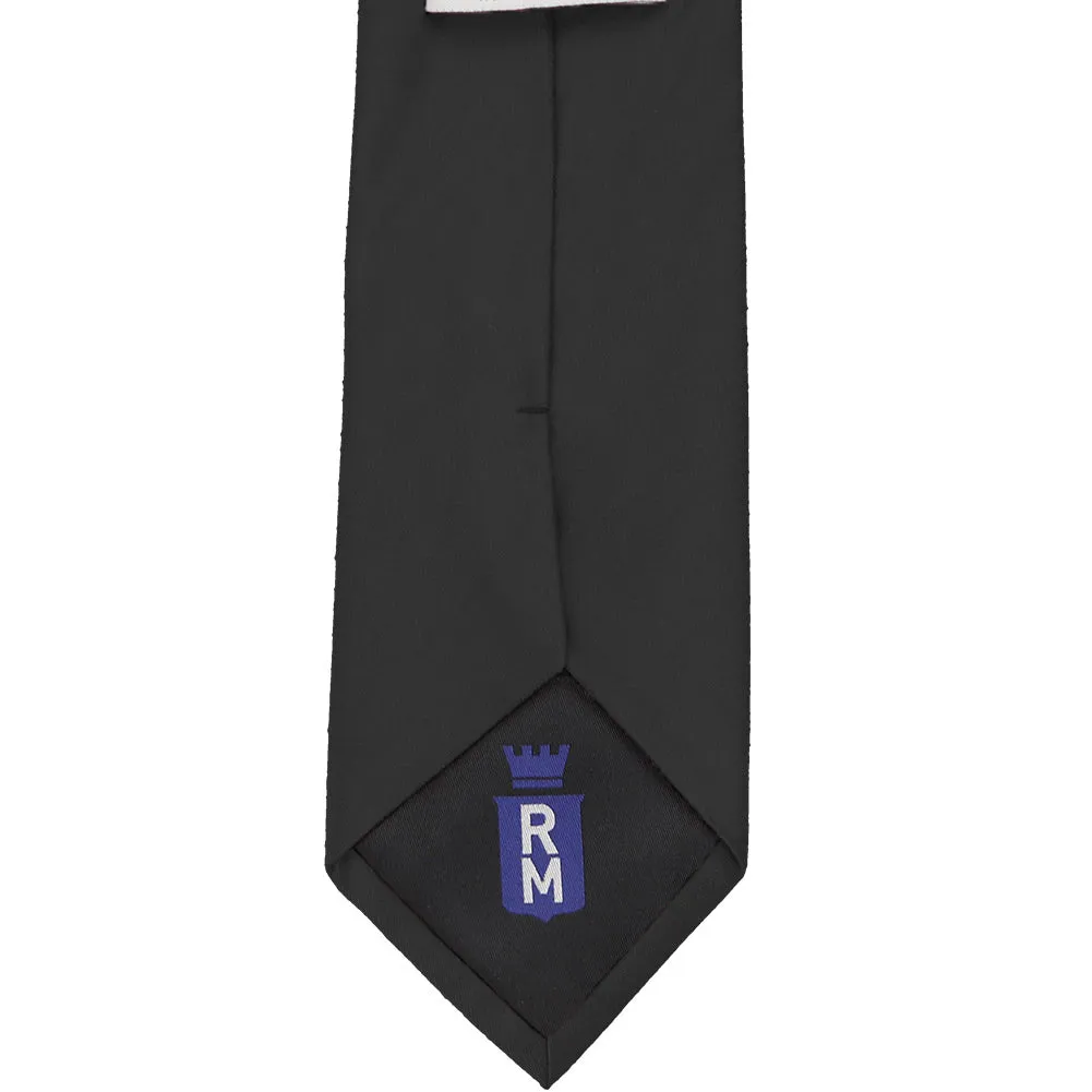 Black Cotton/Silk Necktie sold by TieMart product image thumbnail 4