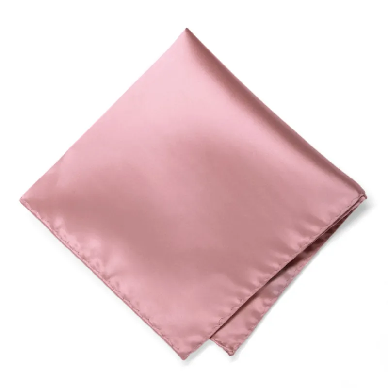 Pink Champagne Premium Pocket Square sold by TieMart