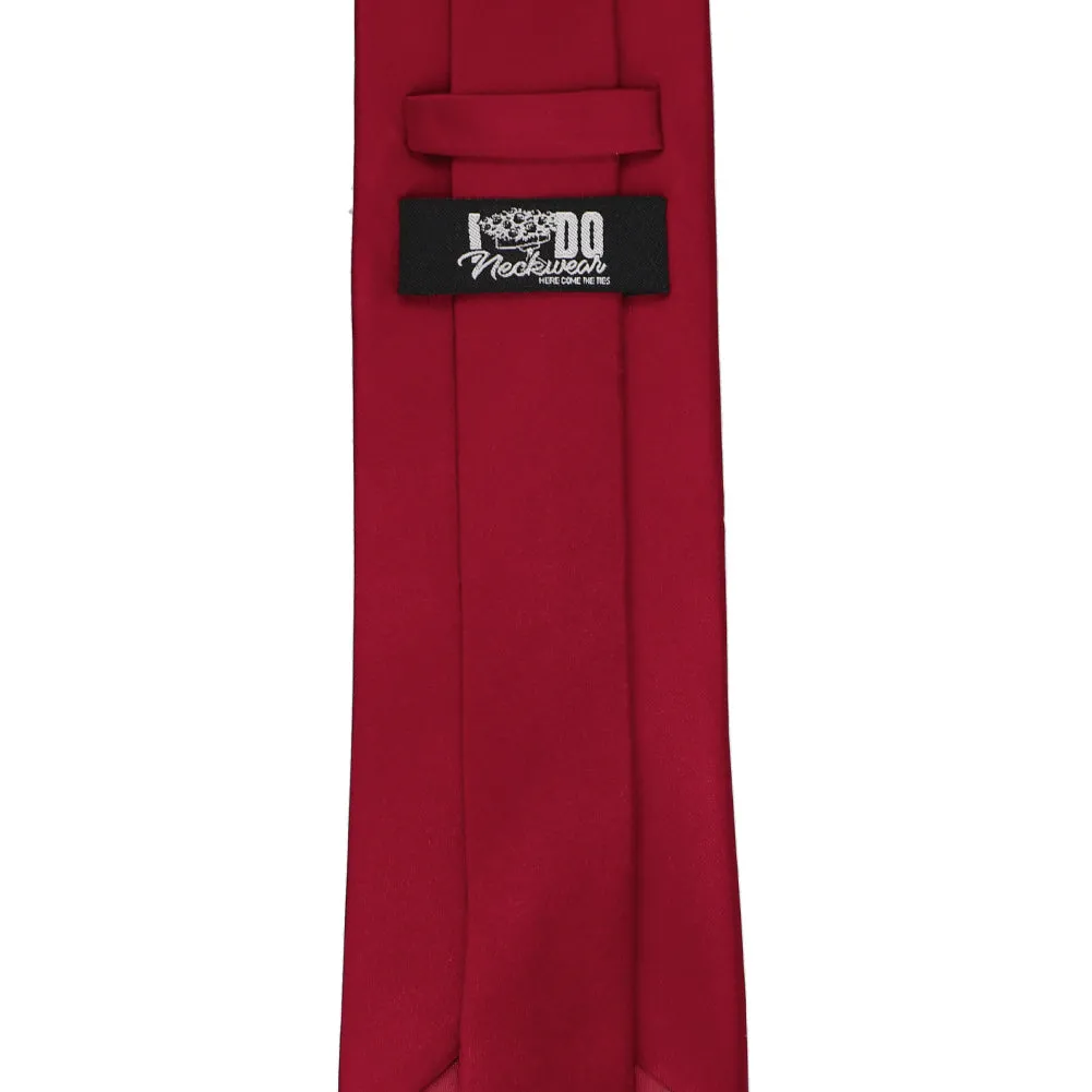 Burgundy Silk Necktie sold by TieMart product image thumbnail 3