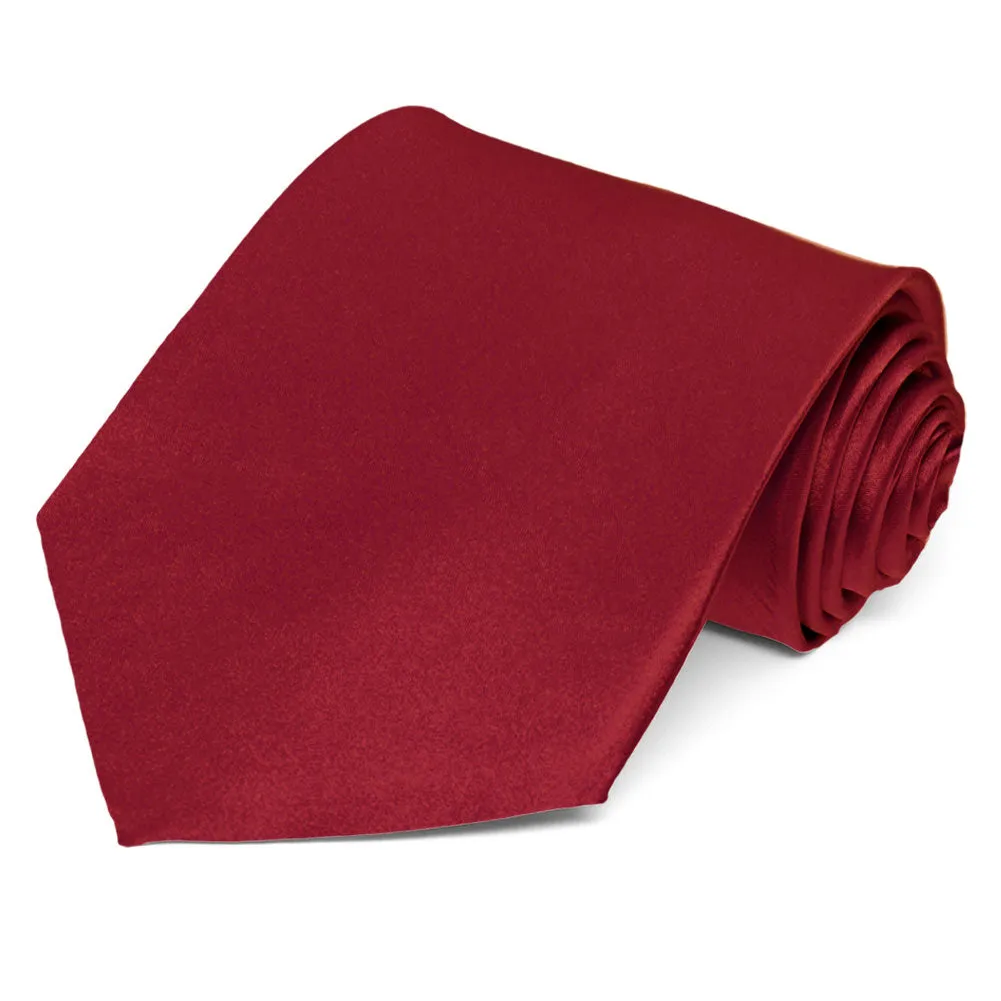 Burgundy Silk Necktie sold by TieMart