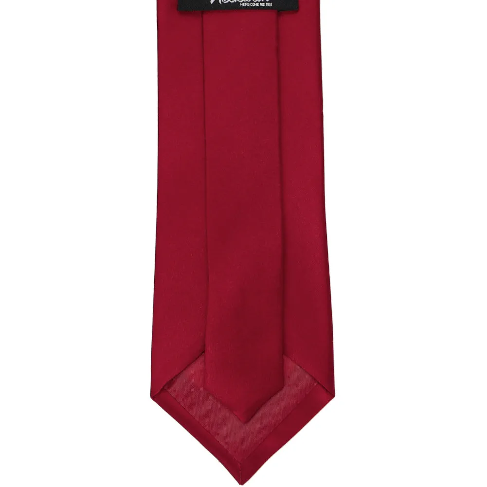 Burgundy Silk Necktie sold by TieMart product image thumbnail 4